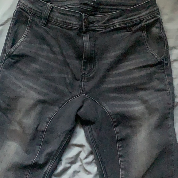 Black slim fit denim joggers - Picture 2 of 3